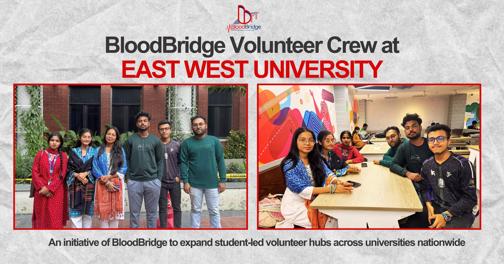 BloodBridge Volunteer Crew at East West University