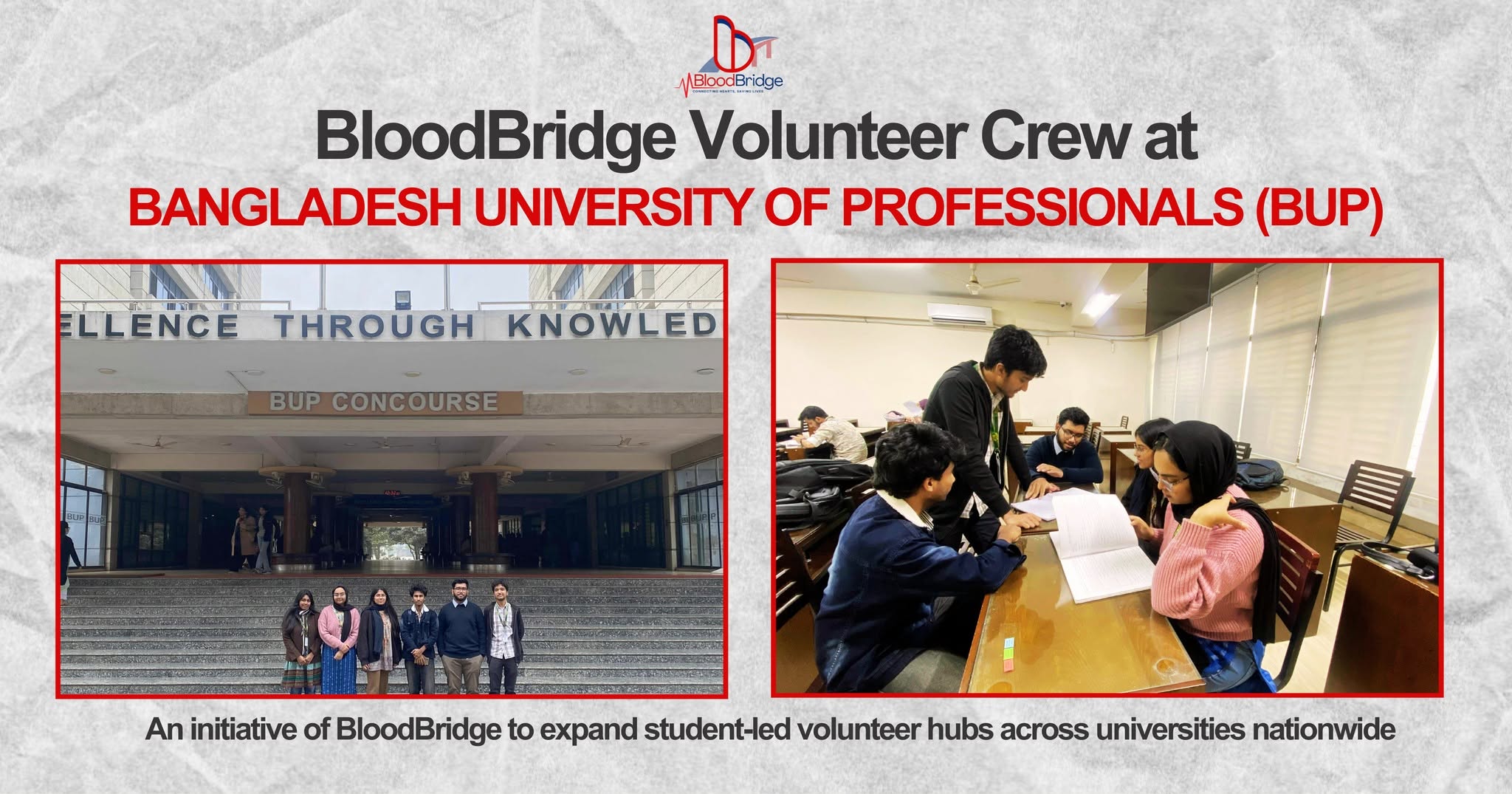 BloodBridge Welcomes the Volunteer Crew from Bangladesh University of Professionals (BUP)