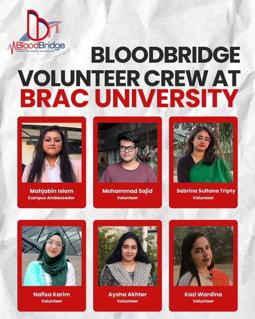  BloodBridge Volunteer Crew at BRAC University